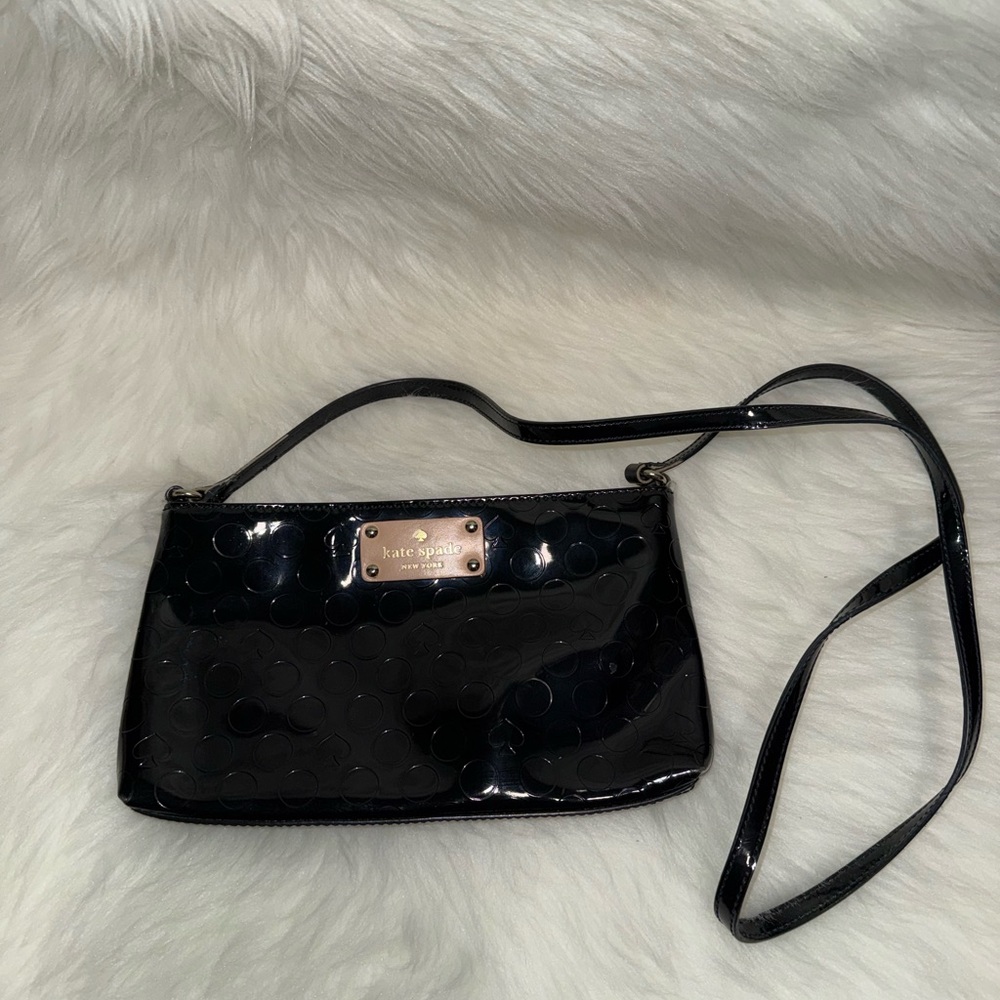 Kate Spade Black Patent Leather Crossbody